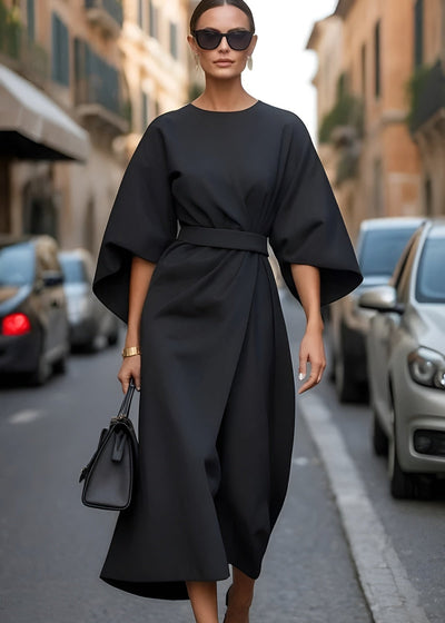 Aurora - Flowy Belted Maxi Dress