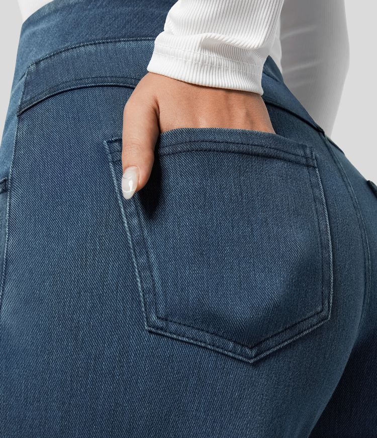 Evie | Comfortabele hoge taille broek met elastiek