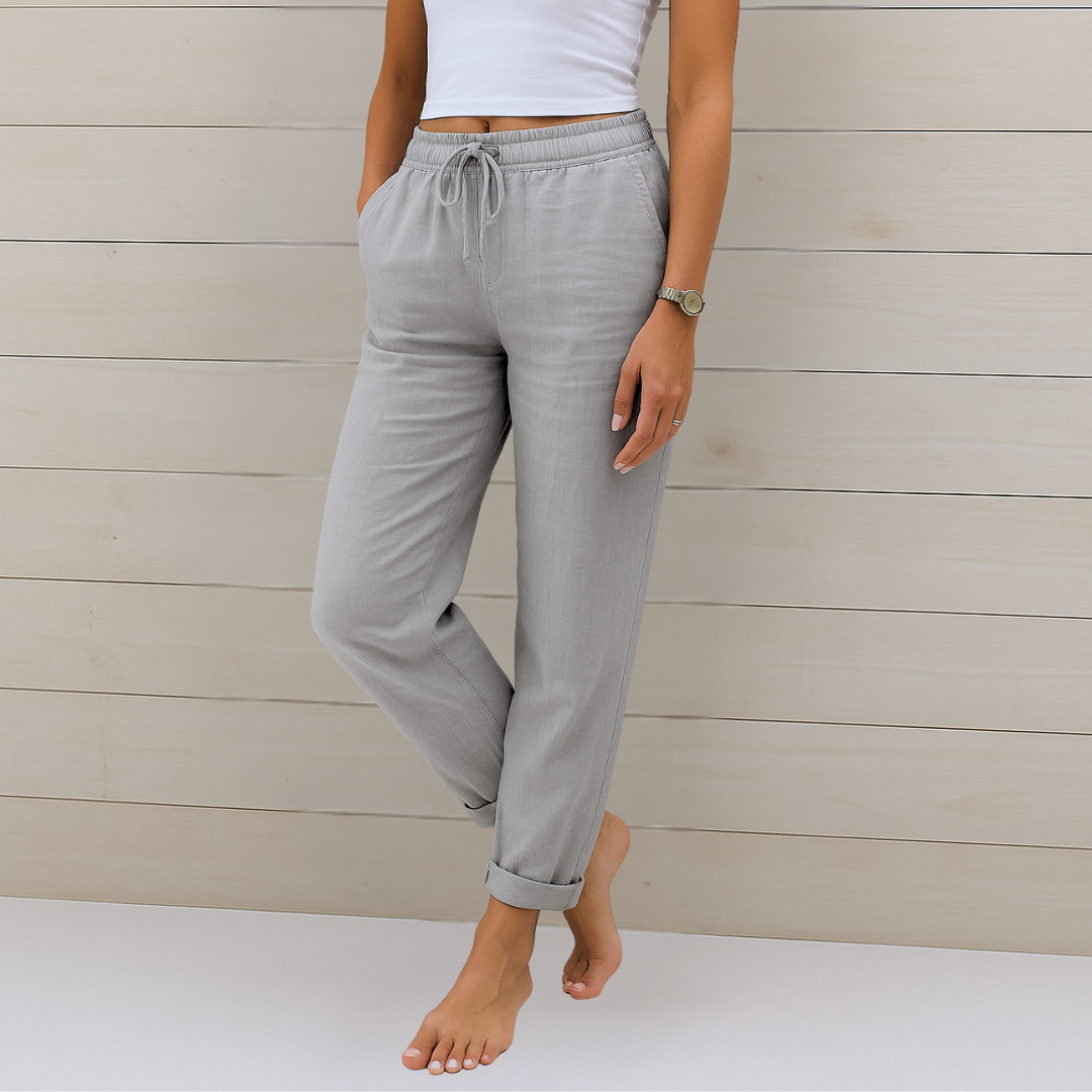 Susy - Premium Ademend Linnen Stretch Broeken