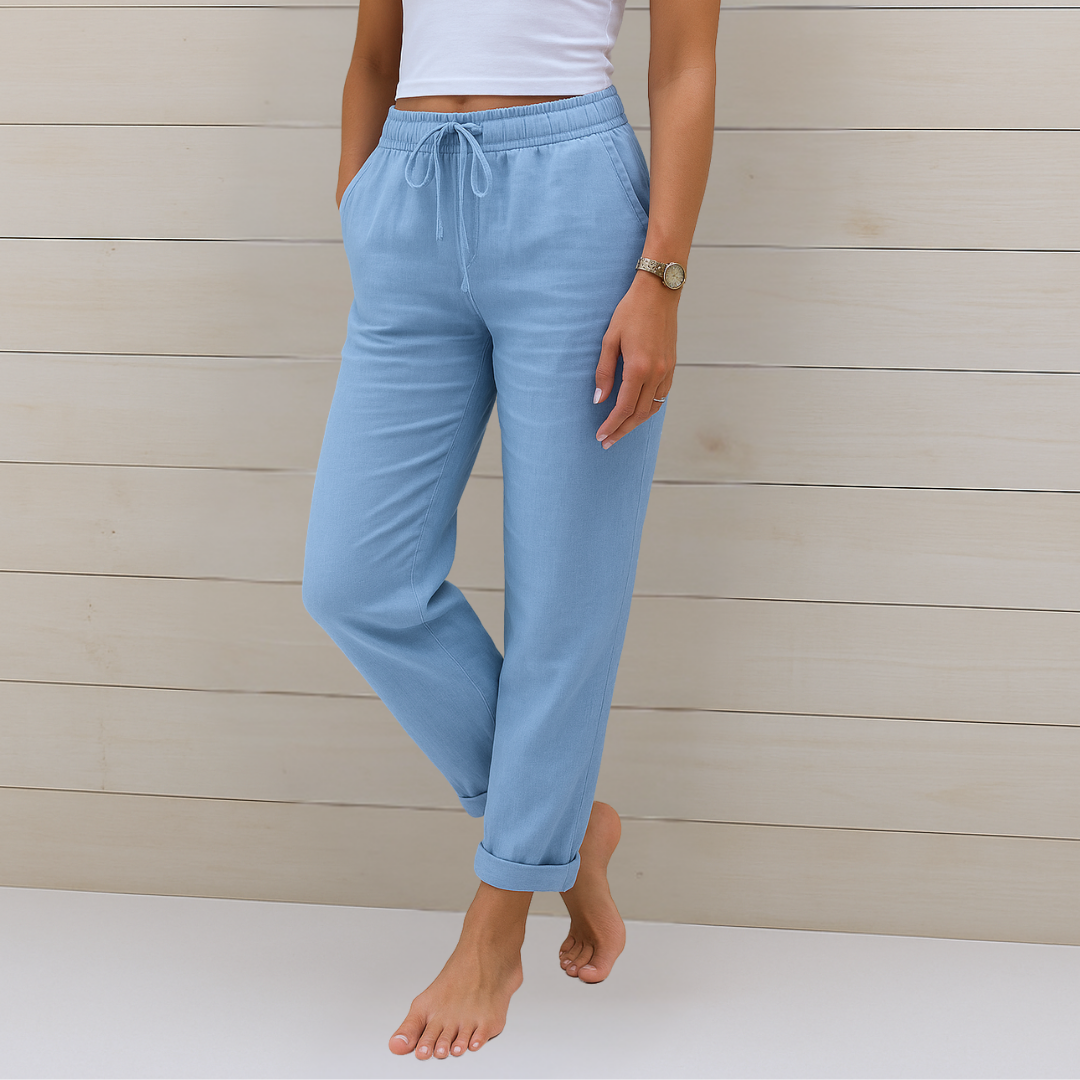 Susy - Premium Ademend Linnen Stretch Broeken