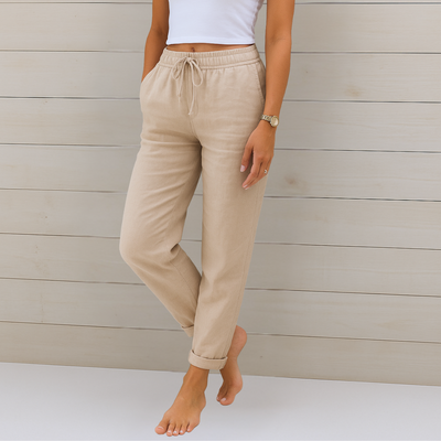 Susy - Premium Ademend Linnen Stretch Broeken