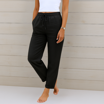 Susy - Premium Ademend Linnen Stretch Broeken