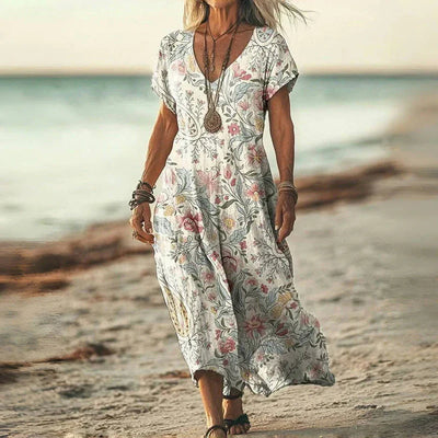 Luna | Vintage Gradient Dress with Summer Touch