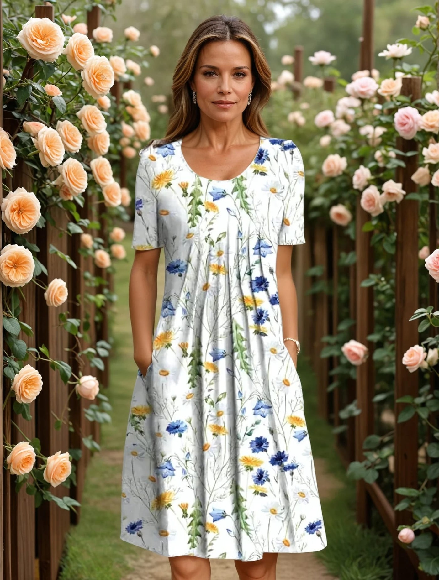 Lova™ | Elegant Floral Dress