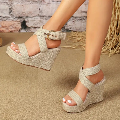 Amalfi Rope Wedge Sandals