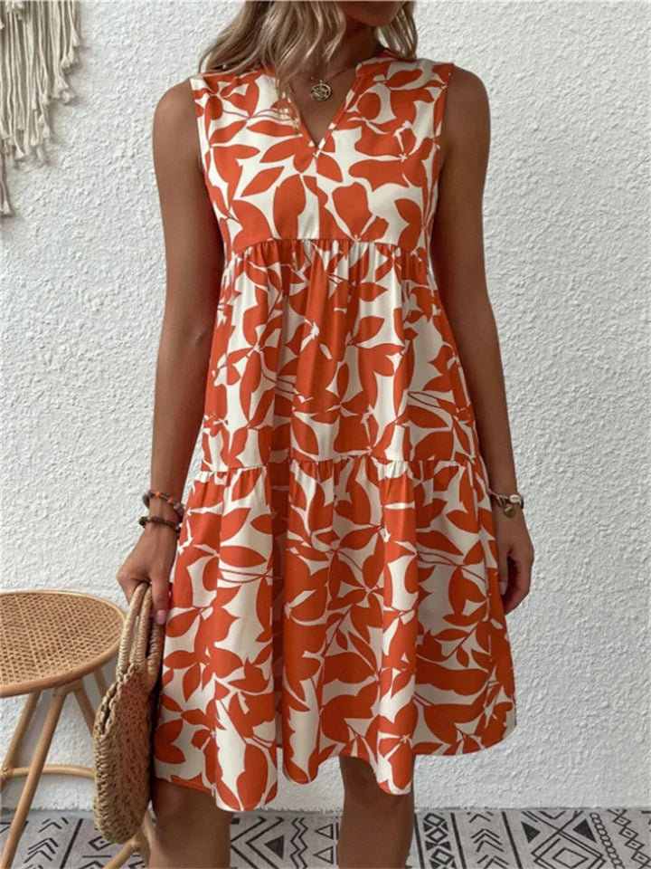 PAULINA | Summer Dress in Leaves