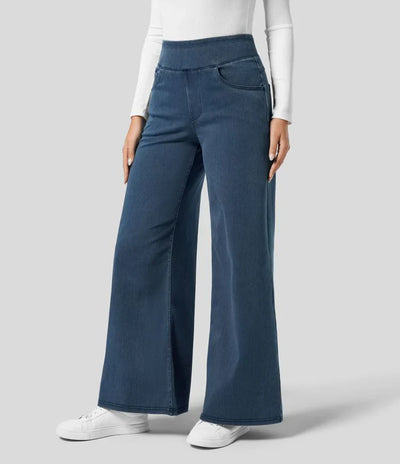 Evie | Comfortabele hoge taille broek met elastiek