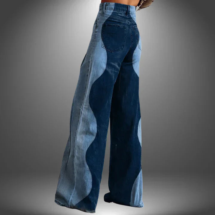 Olivia | Premium Broek met Golfpatroon