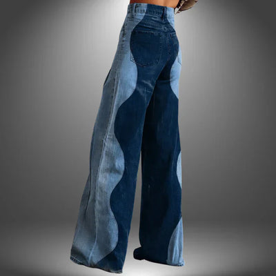 Olivia | Premium Broek met Golfpatroon