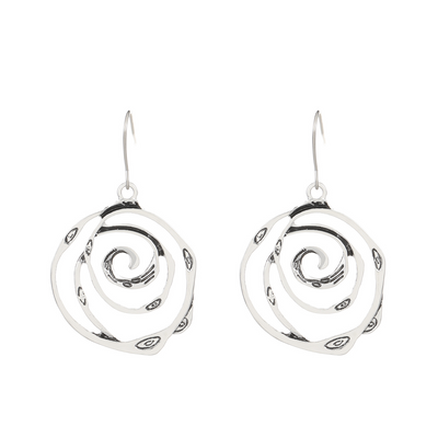 Amora – Vintage Maze Silver Earrings
