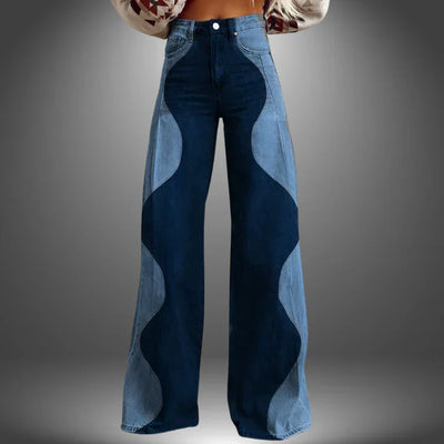 Olivia | Premium Broek met Golfpatroon