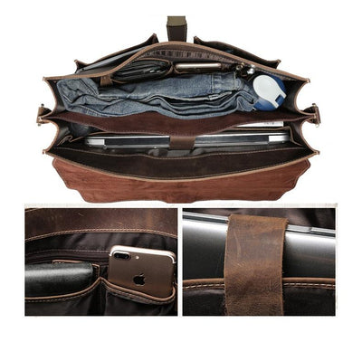 Nile - Brown Leather Shoulder Bag