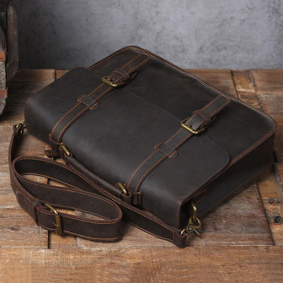 Jordan - Leather Courier Backpack