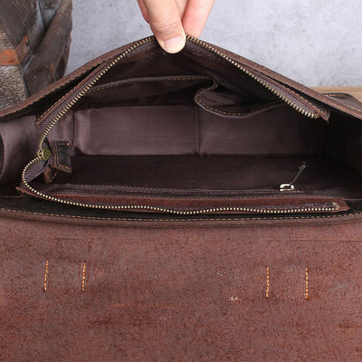 Jordan - Leather Courier Backpack
