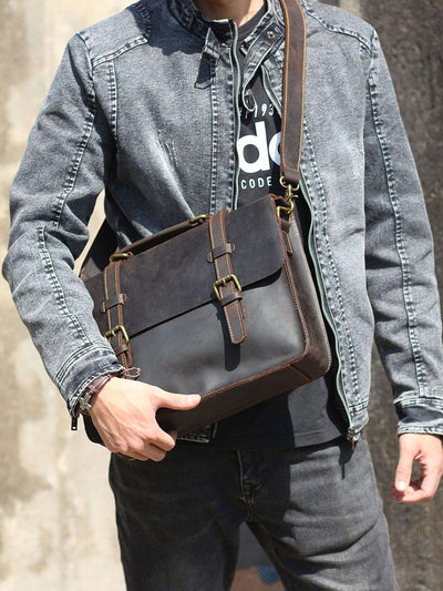Jordan - Leather Courier Backpack