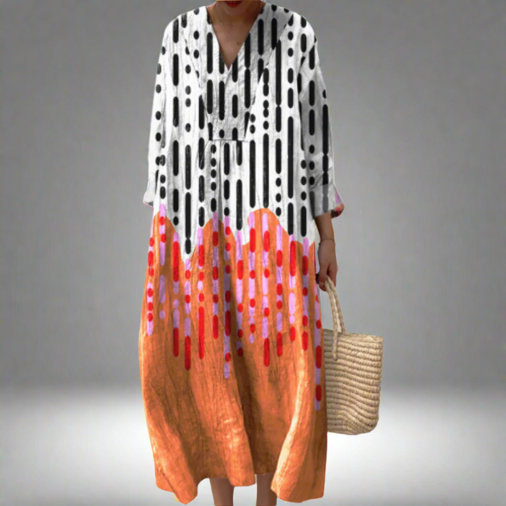 Tessa | Maxi Dress with Abstract Print