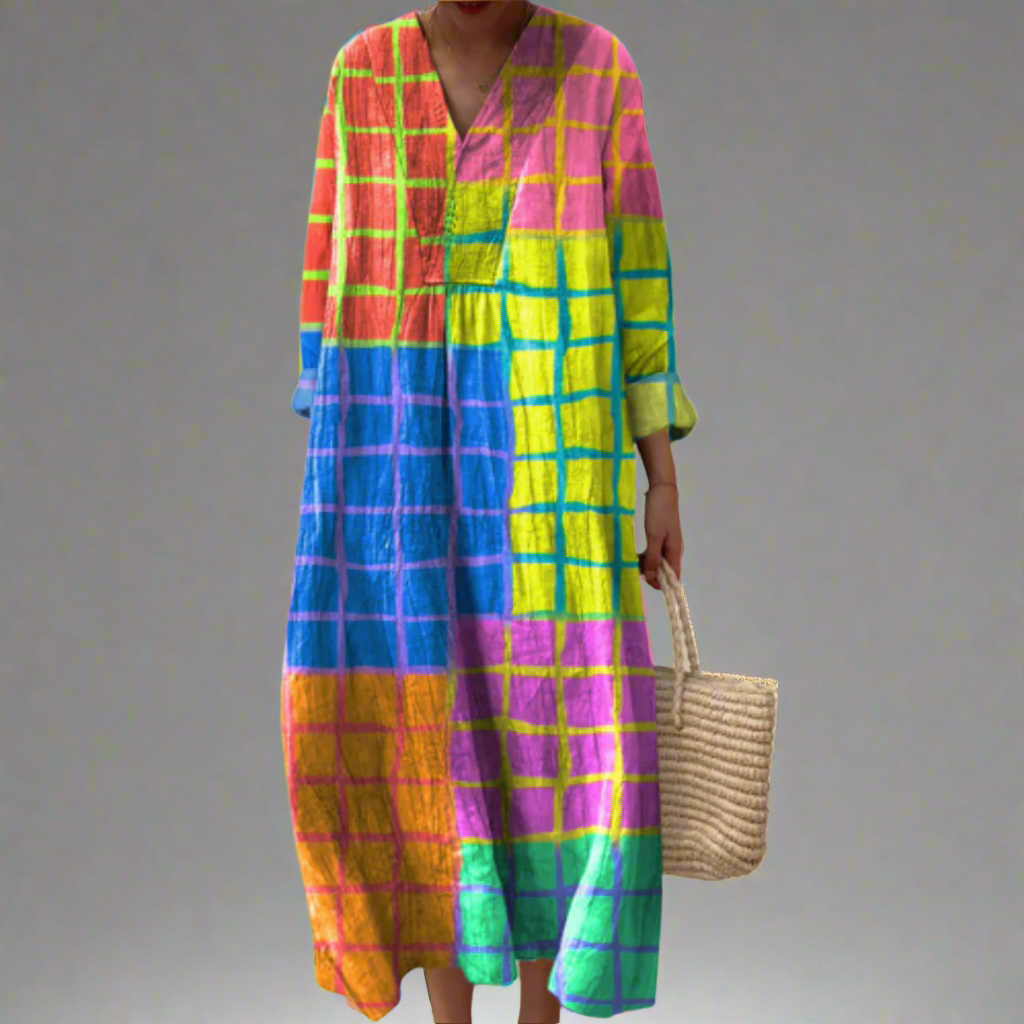 Leona | Vibrant Striped Maxi Dress