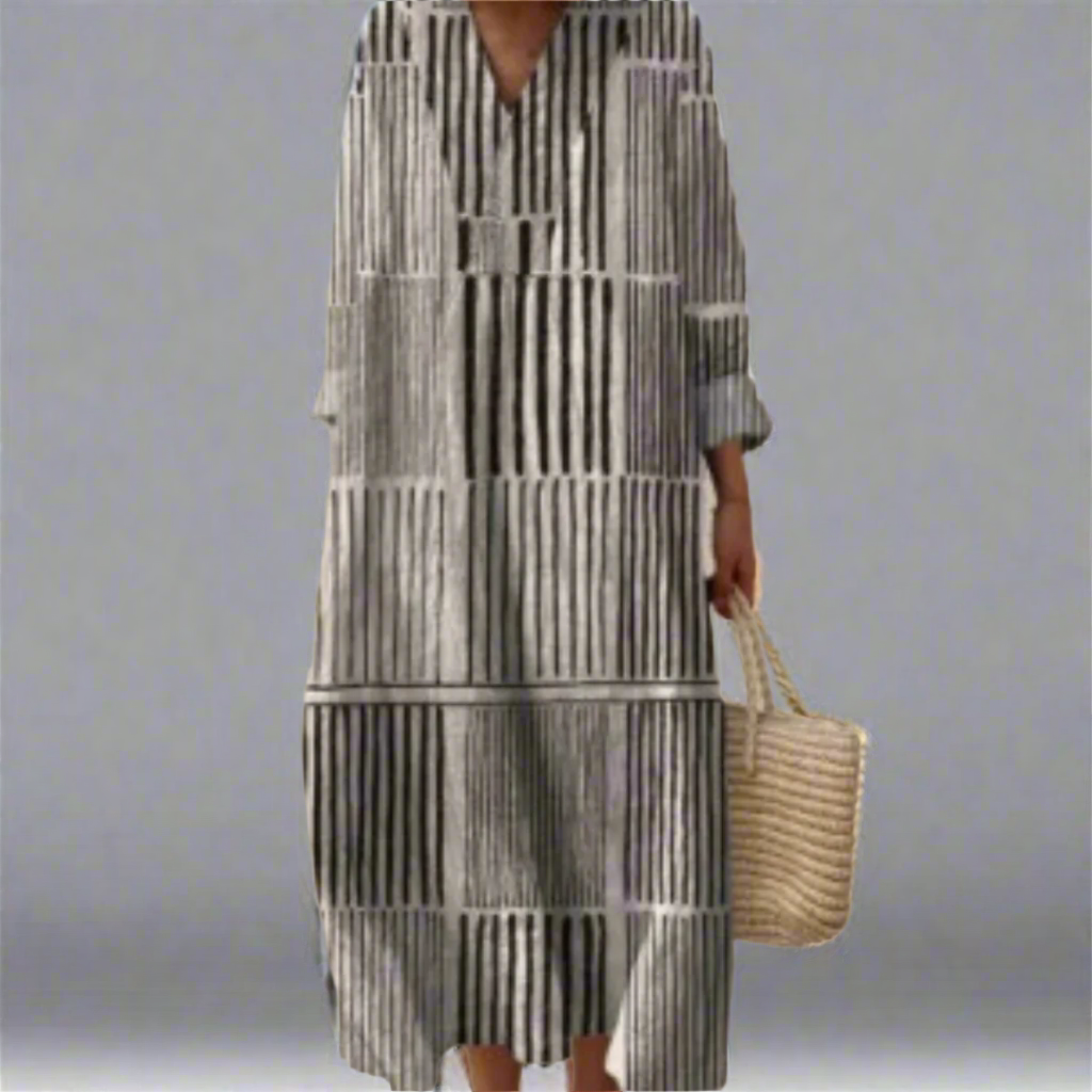 Margot | Comfort Striped Maxi Dress