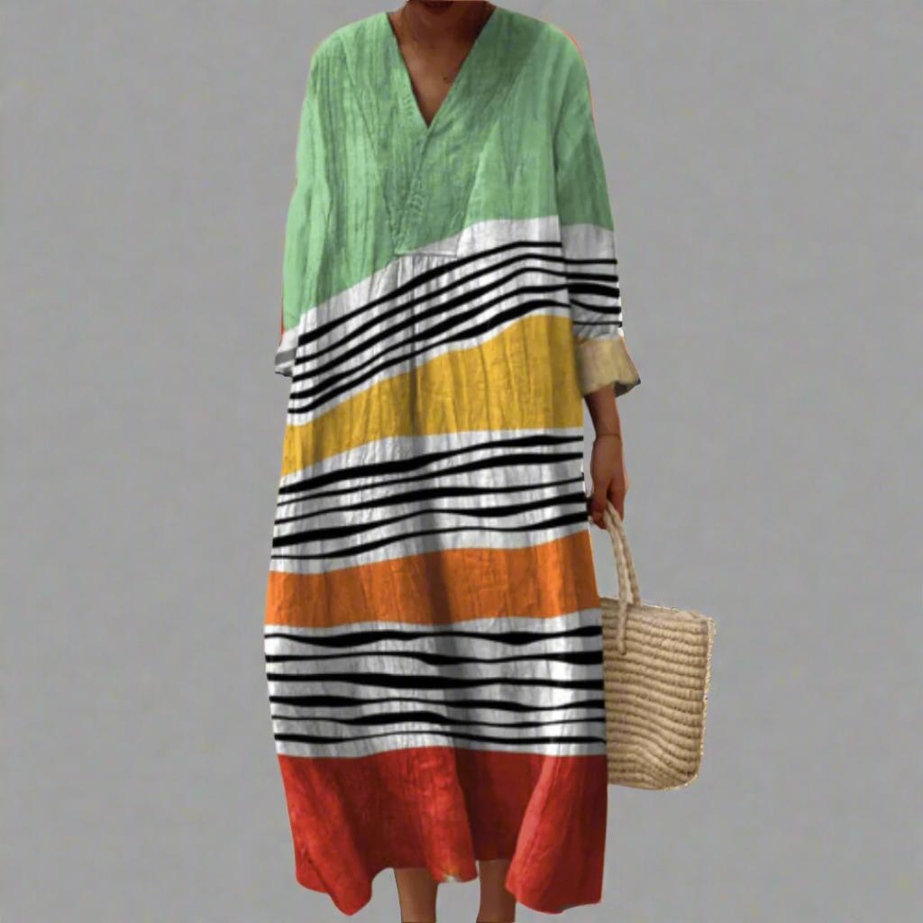 Marina | Relaxed Maxi Striped Dress