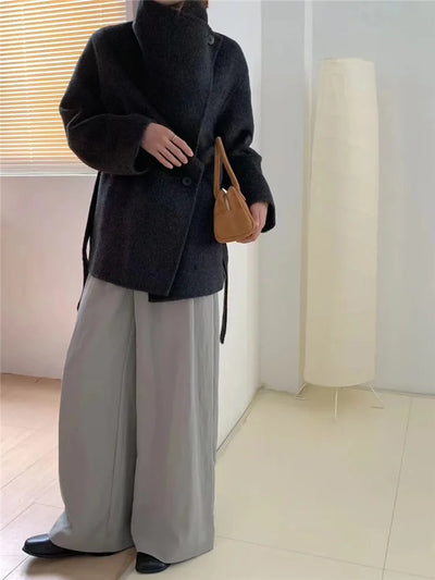 Velmira™ | Silk Wool Cashmere Coat