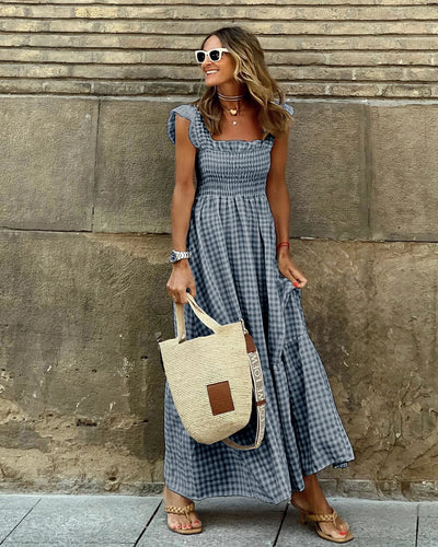 MILA | Retro checkered dress