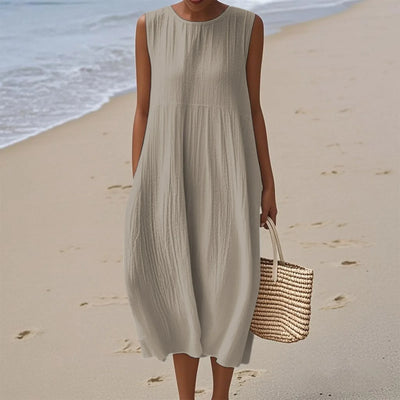 Sienna | Sleeveless Midi Dress for Effortless Summer Style