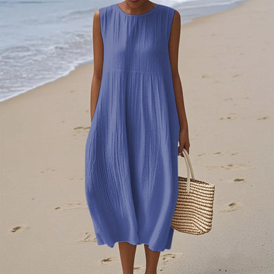 Sienna | Sleeveless Midi Dress for Effortless Summer Style