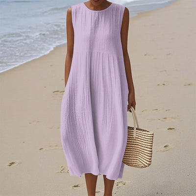 Sienna | Sleeveless Midi Dress for Effortless Summer Style