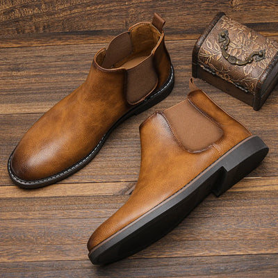 Wayne - Retro Cowhide Boots