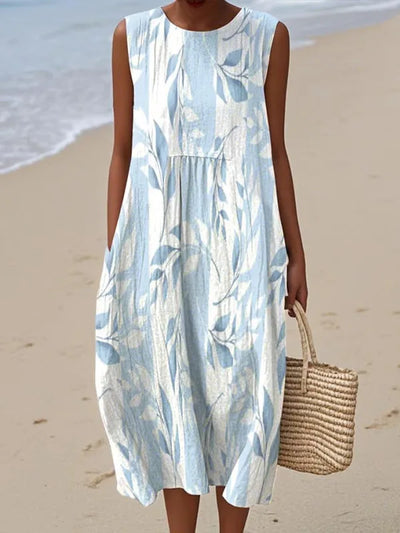 Adelina | Summer Long Dress Floral Patchwork