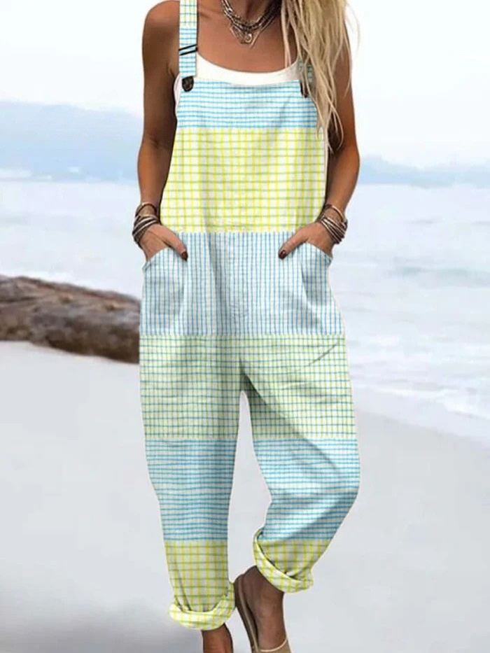 Niva | Pastel Checkered Overall