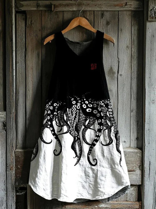 Selene – Octopus Print Dress