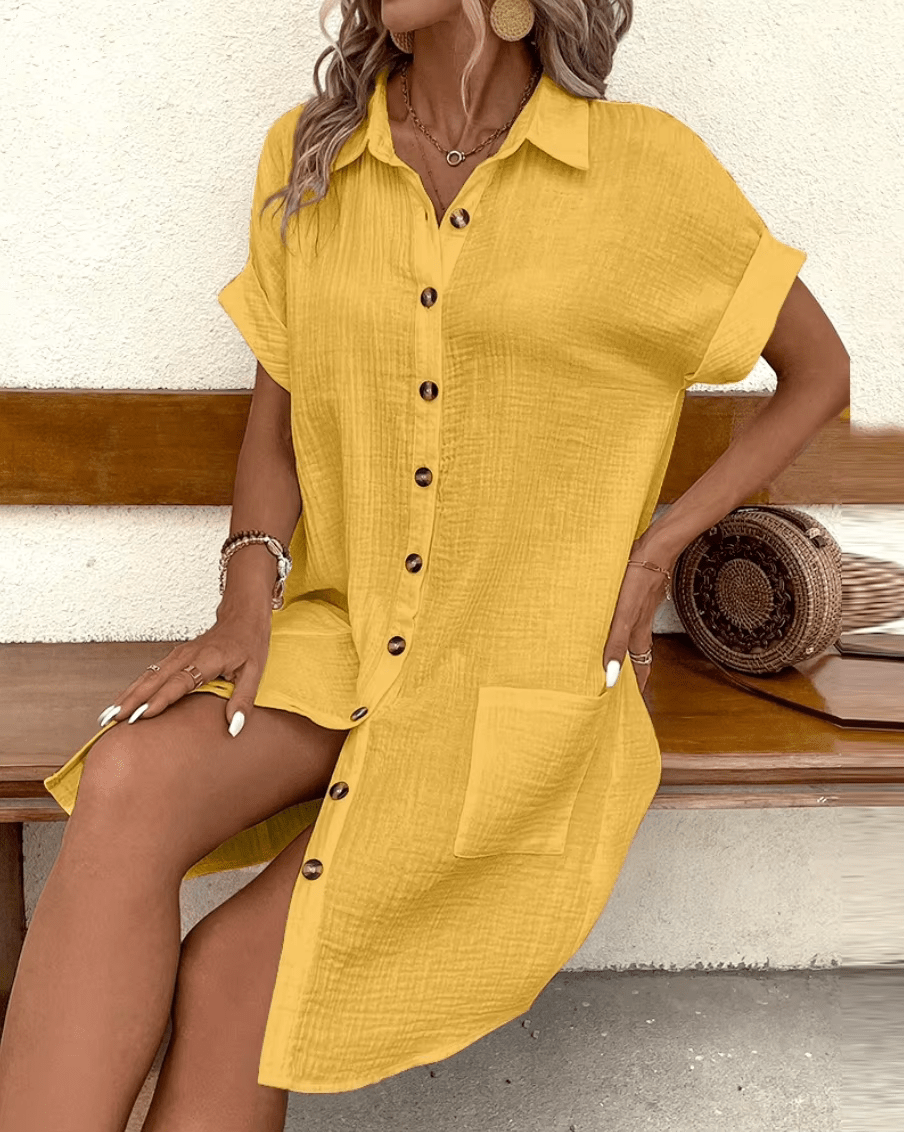 Linnéa™ | Casual and airy midi dress for warm summer days