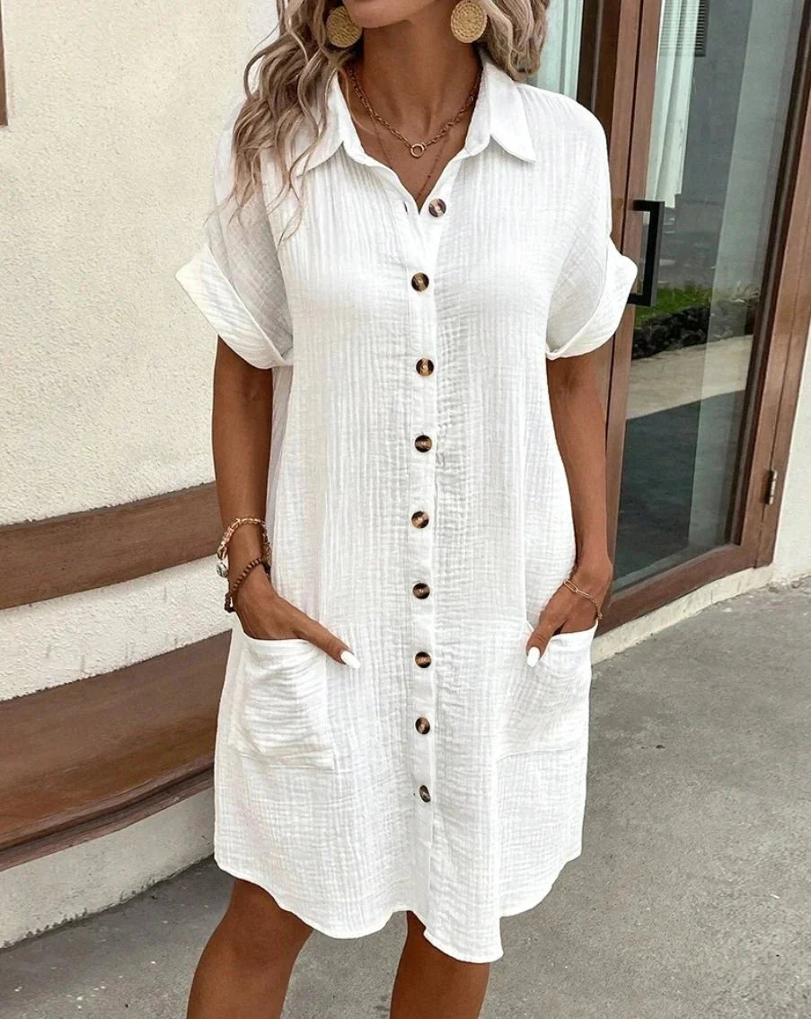 Linnéa™ | Casual and airy midi dress for warm summer days