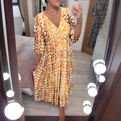 Isabella™ – Boho Print Dress