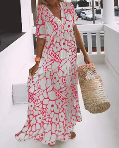 Juni™ | Ibiza-style dress with bohemian floral print