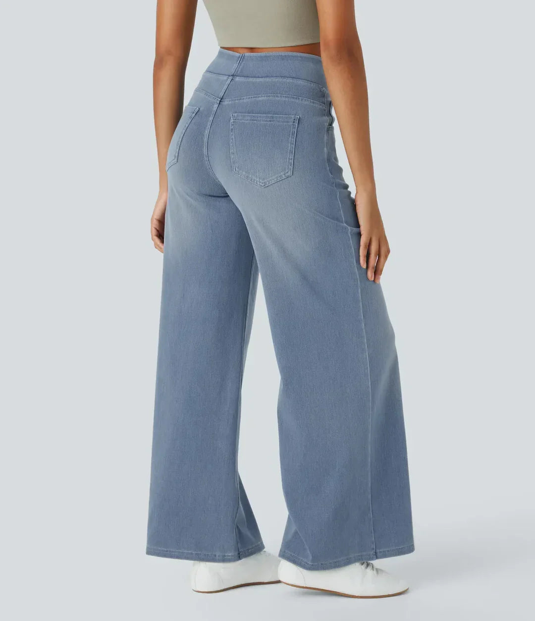 Evie | Comfortabele hoge taille broek met elastiek