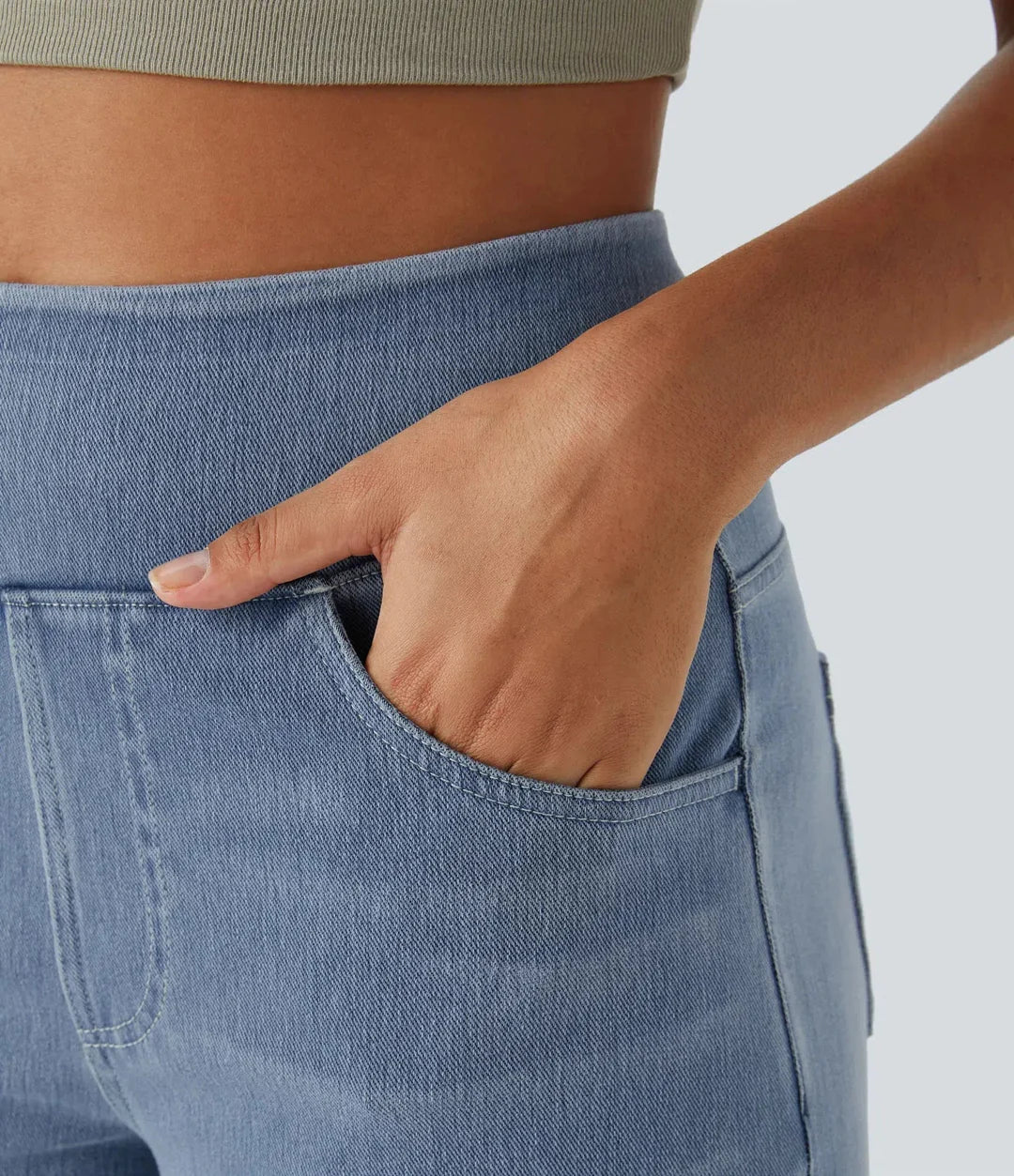 Evie | Comfortabele hoge taille broek met elastiek