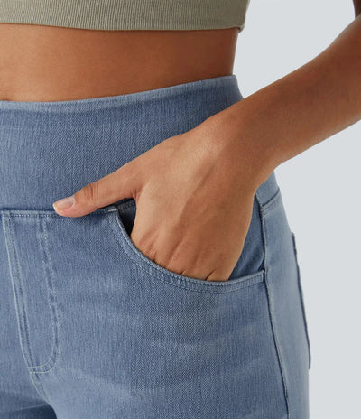 Evie | Comfortabele hoge taille broek met elastiek
