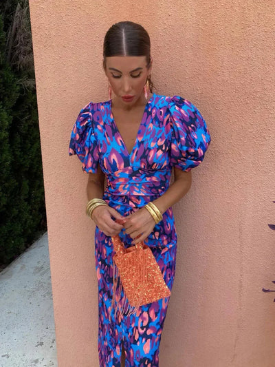 Giada™ | Colorful Midi Dress