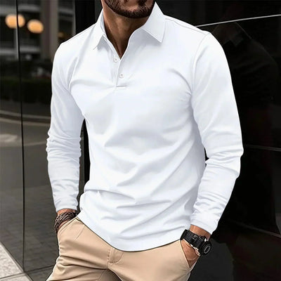 Friedrich - Casual Long Sleeve Polo Shirt