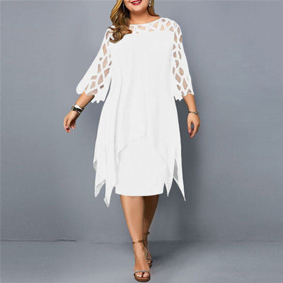 Isabella – Elegant Midi Dress in Plus Size