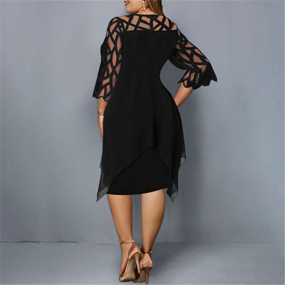Isabella – Elegant Midi Dress in Plus Size