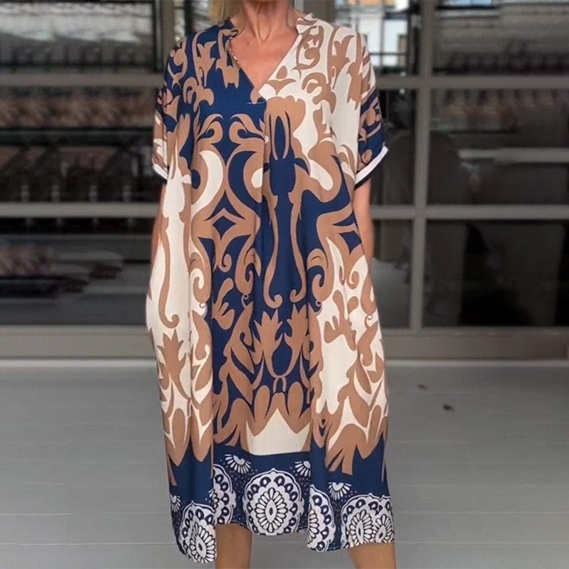 ANNELIA | Boho Dress with Belly Coverage