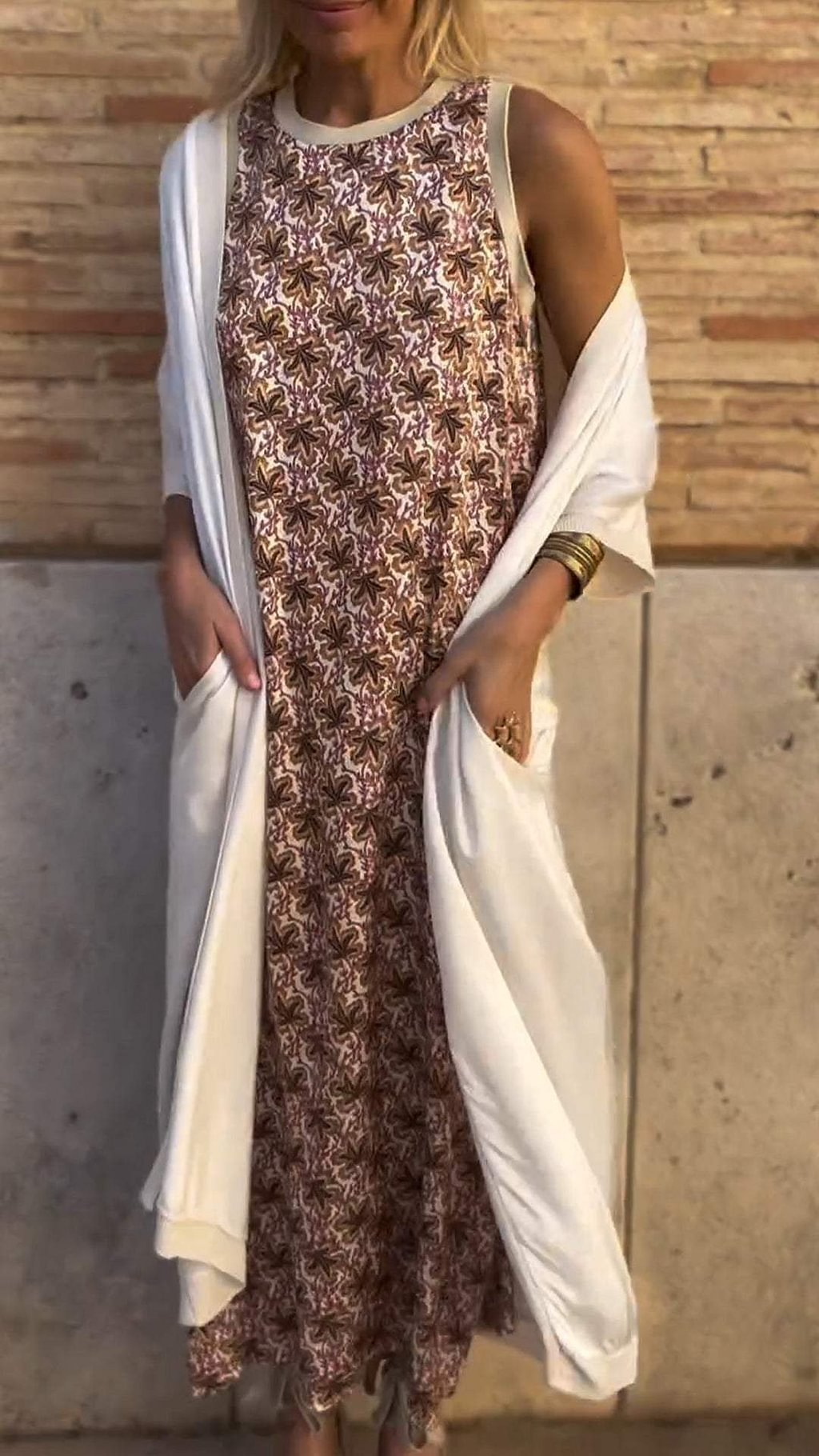 Viola™ | Elegant Dress with Cardigan